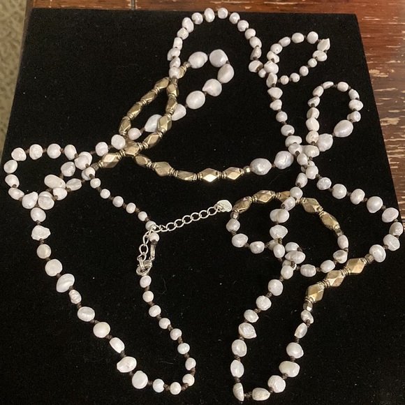 Nakamol natural stone necklace 33” plus extension chain - Picture 7 of 7